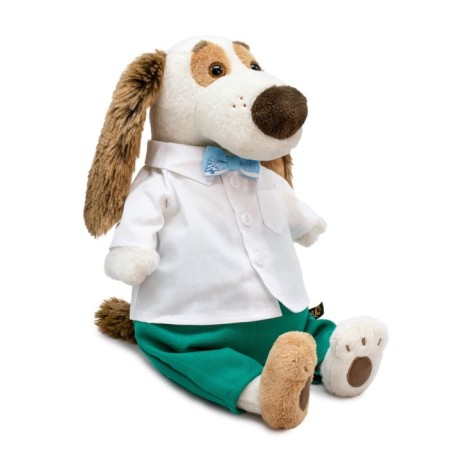 Soft toy "Bartolome", in a snow -white shirt, 27 cm-1