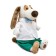 Soft toy "Bartolome", in a snow -white shirt, 27 cm