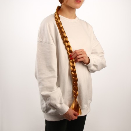 Glass braid, 80 cm, color golden blond-1