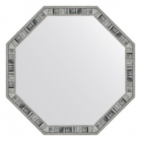 EvoFORM mirror in a baguette frame, 50 mm, 64x64 cm, color aged tree