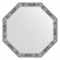 EvoFORM mirror in a baguette frame, 50 mm, 64x64 cm, color aged tree