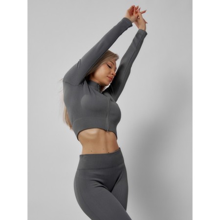 Sports suit female, size 46, dark gray color-17