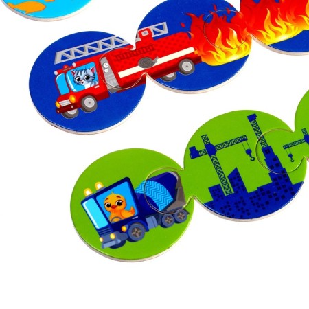 Puzzles "Mom, baby and score"-6