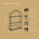 Rabberry for seedlings, 3 shelves, 110 × 65 × 22 cm, metal frame d = 16 mm, without a case