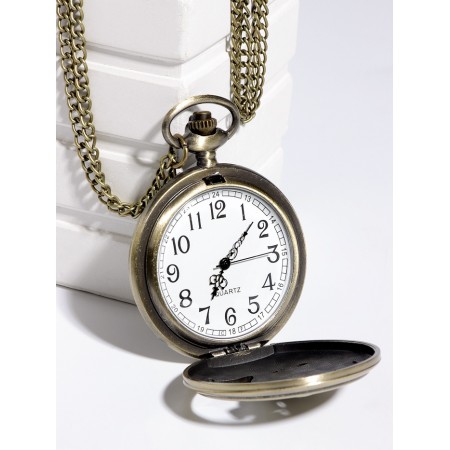 Pocket watches "Wolves", quartz, chain L-40 cm, D-4.5 cm