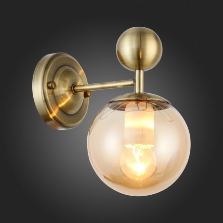 Wall lamp EVOLUCE. Sle106301-01. Pechio. 1x60 W, E27, 13x20 cm, bronze color-2