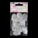 Application "Heart", 3.7 × 2.8 cm, 10 pcs, silver color
