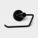 Stölz Loft toilet paper holder, BASIC series, black color