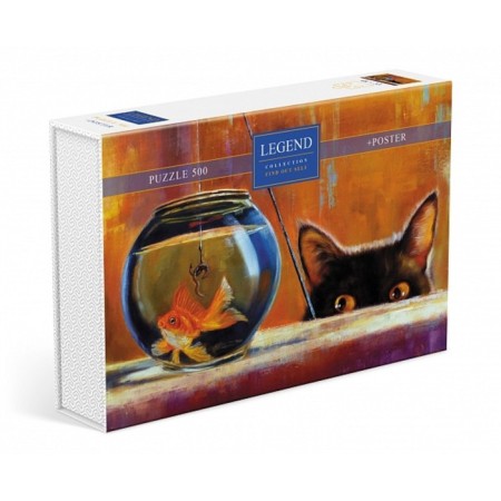 Puzzle Premium. Legend "Learn yourself!" No. 1, in a gift box + poster, 500 elements