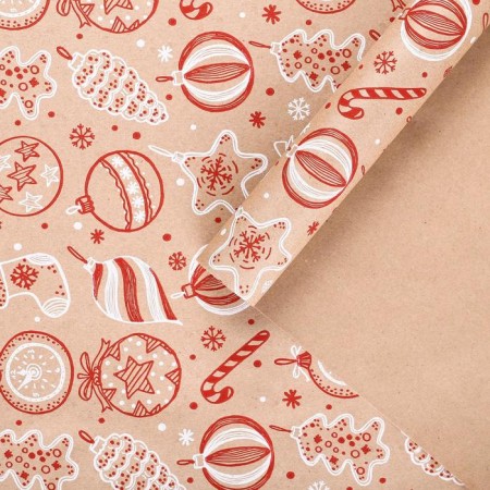 Craft Buy paper in the roll "Christmas Toy", 0.68 x 7 m, New Year-1