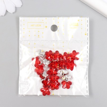 Buttons plastic for creativity 1 Process "Rhuba flower" set 20 pcs d = 1.2 cm-4