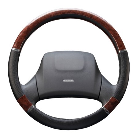 SkyWay Wood-8 scrap, size L, eco-leather, black-brown, S01102027-9