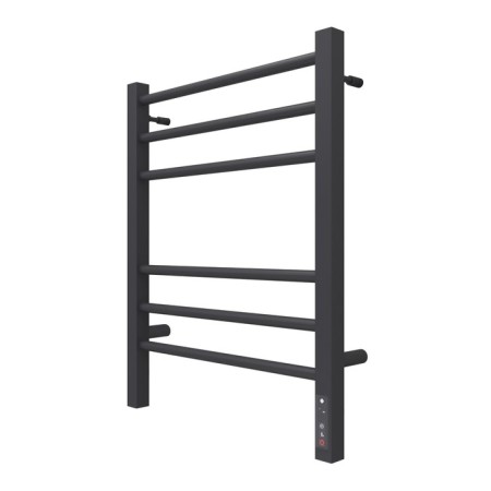 Terminus heated towel rail "Sicily" P6, 450x600 mm, dimmer, black matte-1