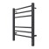 Terminus heated towel rail "Sicily" P6, 450x600 mm, dimmer, black matte