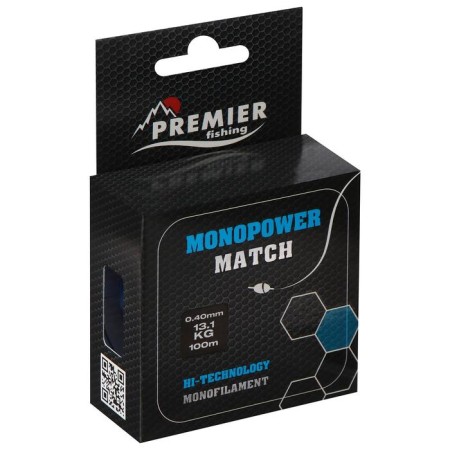 Premier Fishing Monopower Match, diameter 0.4 mm, test 13.1 kg, 100 m, blue-1