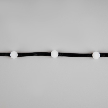Smart garland “thread” 5 m Rosa with nozzles “Balls”, IP20, black wire, 100 LED, remote control, application, glow RGB, USB-7