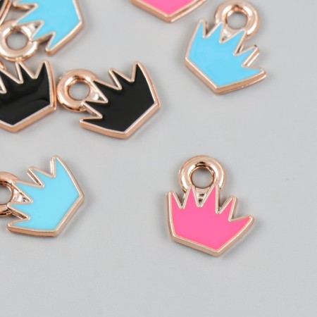 Decor for creativity plastic for metal "Crown Bright" mix set 10 pcs 0.2x1.5x1.5 cm-1