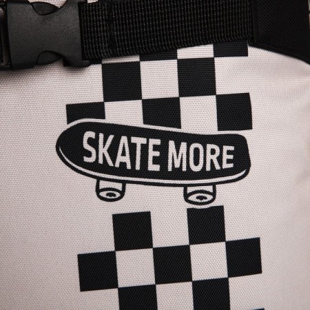 School textile backpack with mount for the skate "Skate More", 38x29x11 cm, black color, lightning department-1