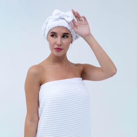 Set for the bath and bathroom Ethel Vafli towel 70*140 cm+Chalma 21*25 cm, cent-9