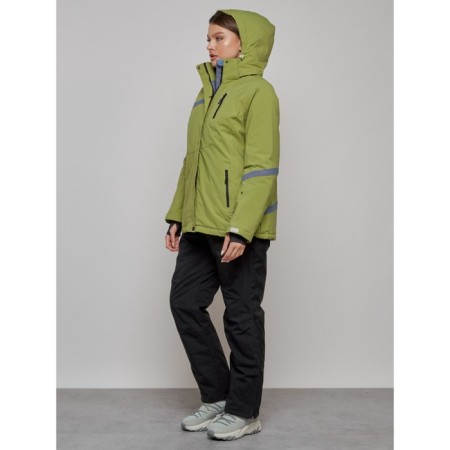 Ski suit female, size 54, khaki color-5