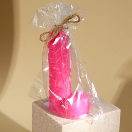 Interior candle "Anatomy", pink-2