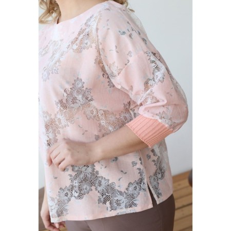 Female jumper, size 58, peach color-2