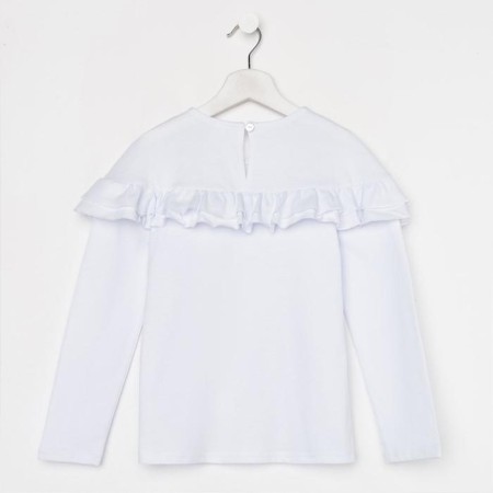 School blouse for a girl, white color, height 134 cm-8
