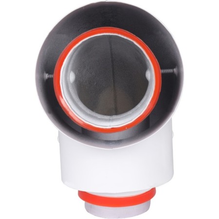 The chimney element Rommer RCA-6010-250100, initial section, D = 60/100 mm, 90 °, universal-2