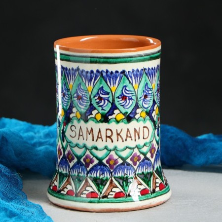 Rishtan ceramics mug "Disor", 500 ml, blue mix-1