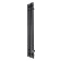 Electric towel Grois Quartet, 180x1500 mm, lower right, black