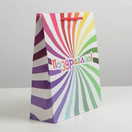 Gift package laminated, packaging, "Congratulations", ML 21 x 25 x 8 cm-3