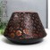 Summary Metal for 1 candle "Chamomile" black with gold 11.5x17x17 cm