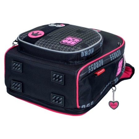 School backpack by Ergon. Spray Across 194 37*28*12 Virgo + Pen, Back Cher/Rose 24-194-13-6