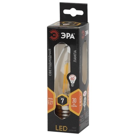 Filament era “candle”, 7 watts, E27, 910 lm, 2700k, glow warm white-1