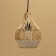 Lumber Ceiling from the rattan "Lukman" 1x120W, E27, 20x20x25 cm