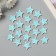 Decor for the creativity of the felt shine "Zvezda" Blue 2x2 cm
