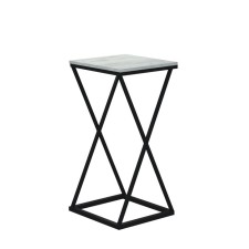 Flower stand Loft DQ Argo Fir, 350*350*732, white oak, m/k black, chipboard