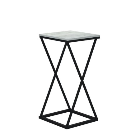 Flower stand Loft DQ Argo Fir, 350*350*732, white oak, m/k black, chipboard