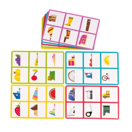 Board game "Smart Loto. Halves: objects »Memory, from 1 player, 3+-1