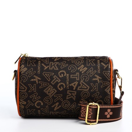 Cross-Bodi Bag on a zipper, brown color