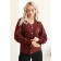 Cardigan female, size 44, burgundy color