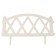 Decorative fence, 35 × 232 cm, 4 sections, plastic, white, Modern, Greengo