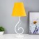 Lamp table Marcel 1x15W E14 18x18x42cm White/Orange Risalux