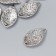 Decor for creativity Metal "List with Lives" silver 2.6x1.5 cm