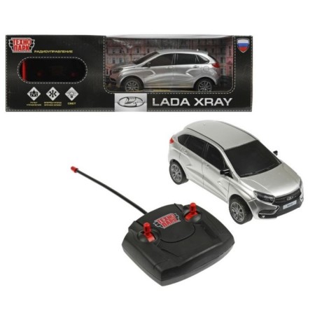 Radio controlled machine, Lada Xray, light effects, 18 cm, silver