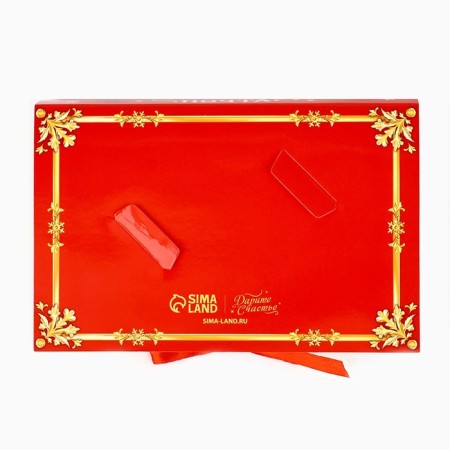 Box for 6 sweets with cells "Winter Post" 14.8 x 9.5 x 3.5 cm, New Year-4