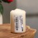 Candle - cylinder, 4 × 6 cm, 9 hours, champagne