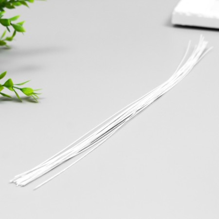 Wire for creativity "White" (set of 20 pcs) 0.46 mm, 36 cm
