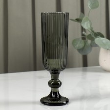 The glass of the magistro champagne “City”, 150 ml, 5.5 × 18.5 cm, graphite color