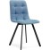Stool on a metal frame chilli metal/velor, black/blue 43.5x50x87.5 cm